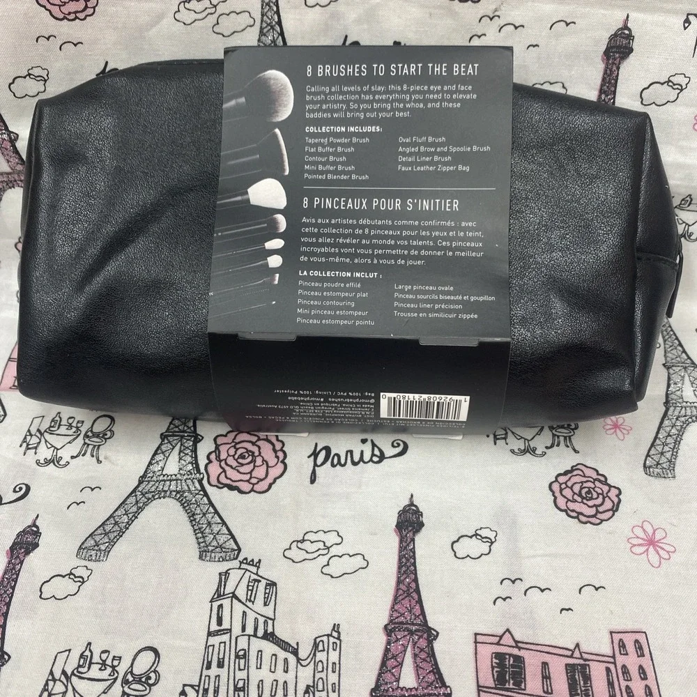 Morphe Get Things Started 8 Pieces Brush Collection With Bag Black Brand New